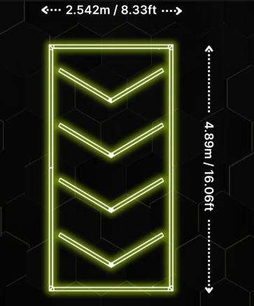 Wide Arrow LED Light Grid GL/5018