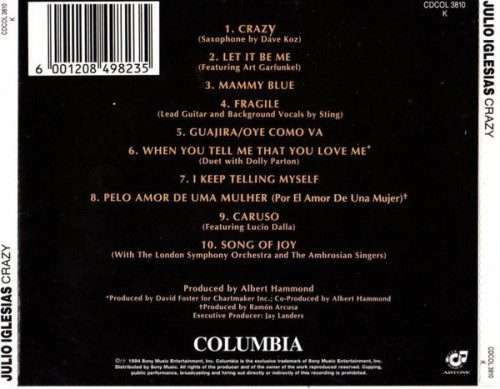 Julio Iglesias - Crazy (CD)