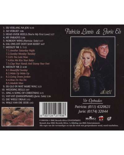 Patricia Lewis / Jurie Els - Duet (CD)