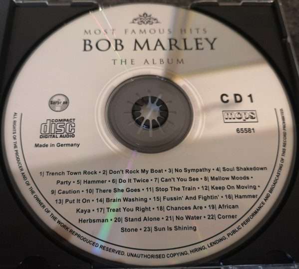 Bob Marley  Most Famous Hits - The Album (Double CD)