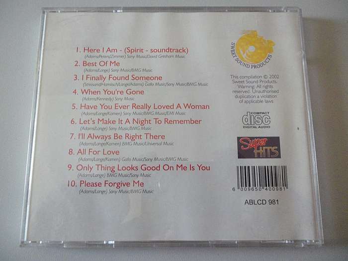 With Love From Bryan Adams CD