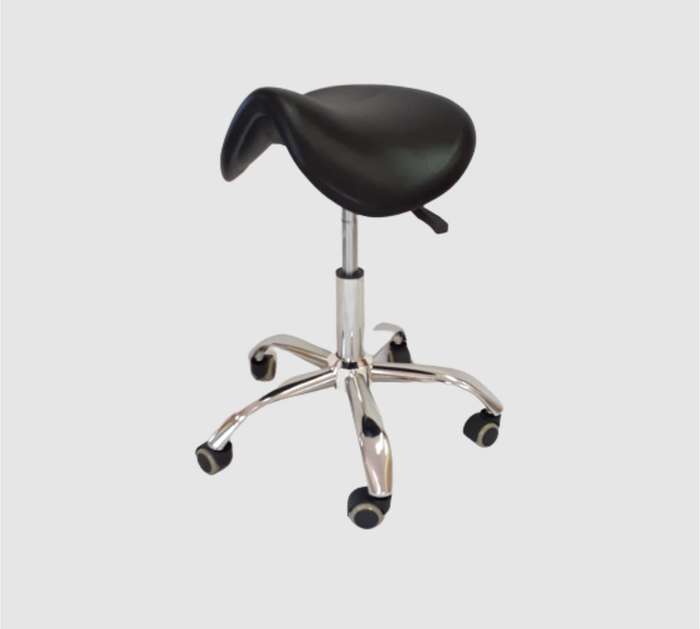 Aluminium Doctor's Saddle Chair With Gas Lift