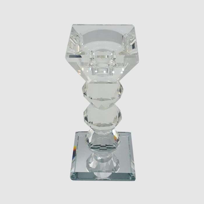 Crystal Look Candle Holder 7xH14.5cm