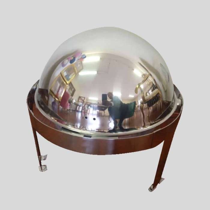 Stainless Steel Round Roll Top Chafing Dish  Without Window 9L Silver