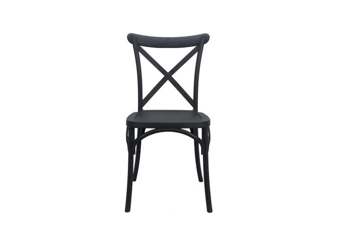 Cross Back Chair-White Colour