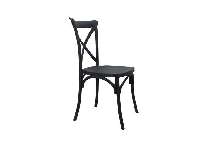 Cross Back Chair-Grey Colour