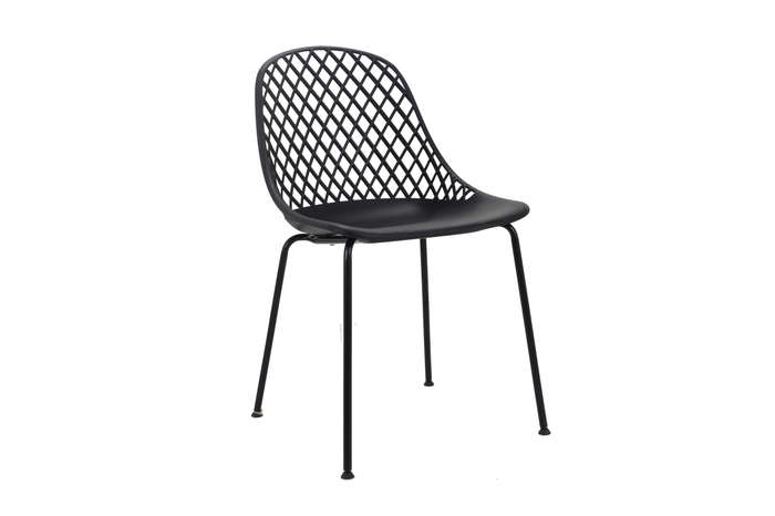 Venice Cafe Chair No Armrest-Black Colour