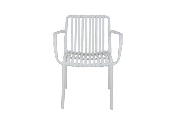 Florence Café Chair With Armrest-Black Colour
