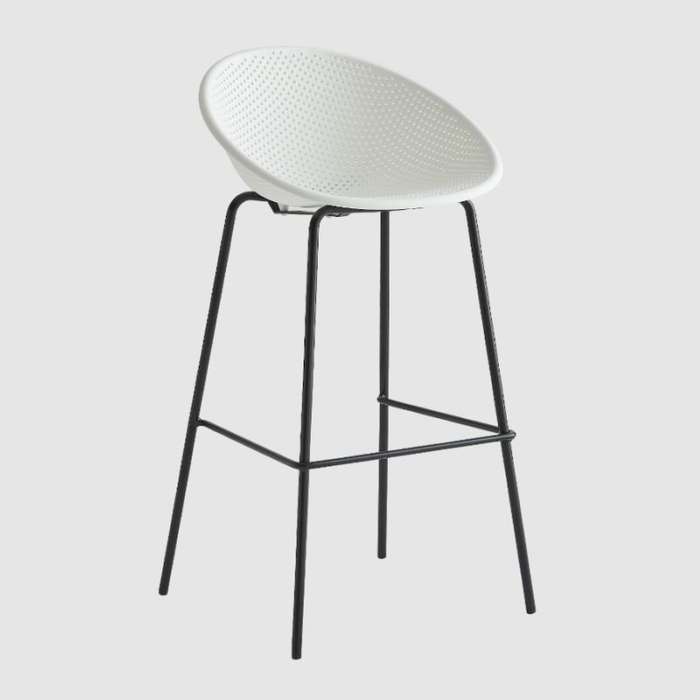 Monaco Bar Stool-White
