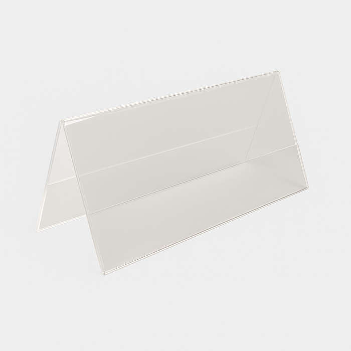 Double Sided Acrylic Name Card Holder 220 x 120mm