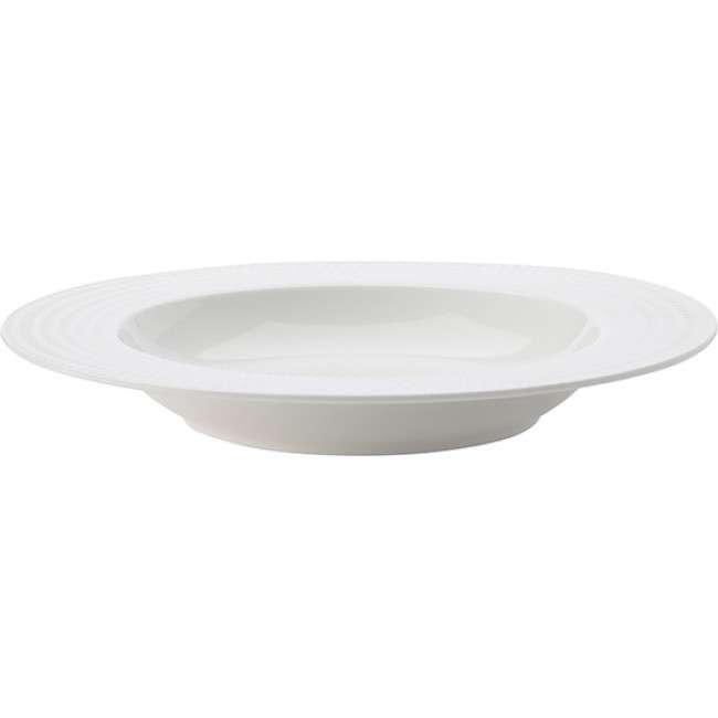 White Basics Diamonds 22.5cm Rim Soup Bowl