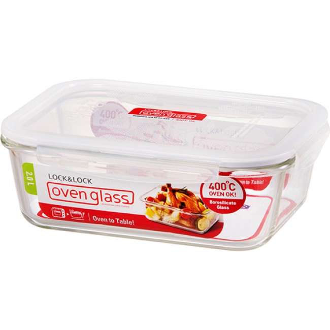 Euro Rectangular Glass Container