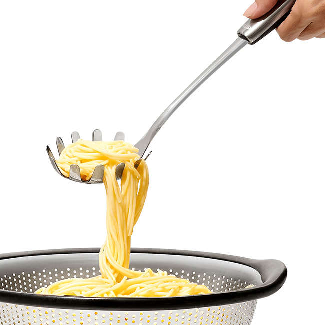 Stainless Steel Spaghetti Server With Non-Slip Touchpoint Grip
