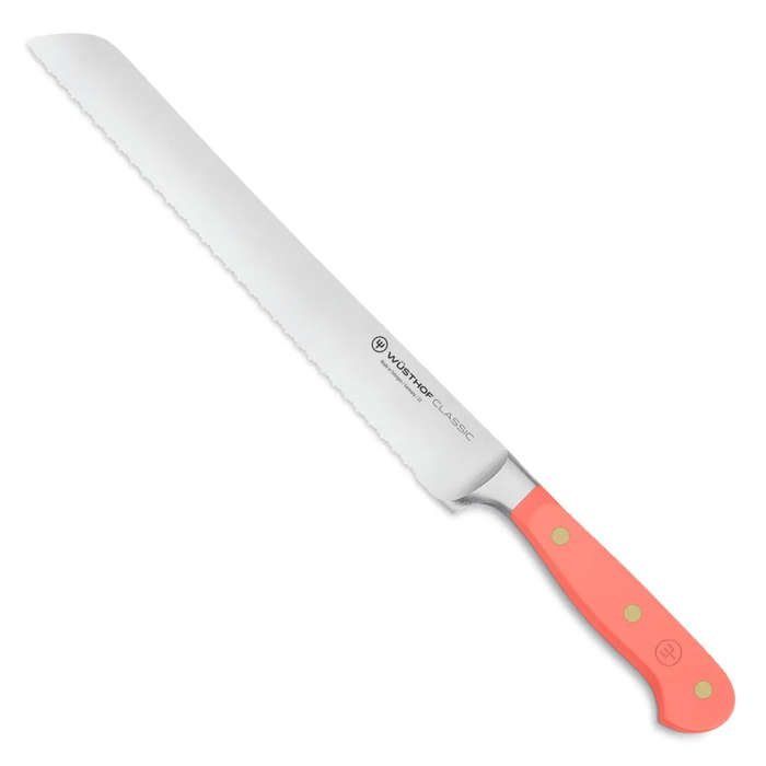 Classic Colours Double Serrated Bread Knife, 23cm