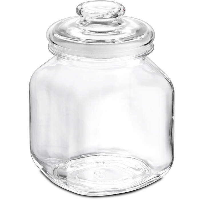 Country Glass Storage Jar