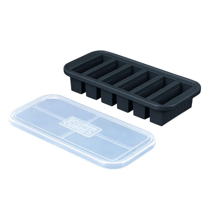 Half Cup Silicone Food Storage Tray with Lid