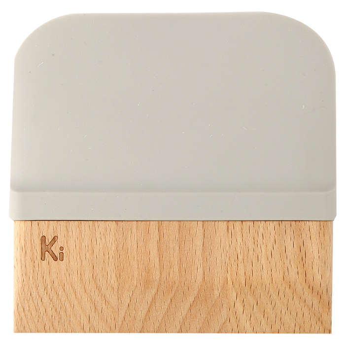 Silicone And Wood Dough Cutter & Scraper