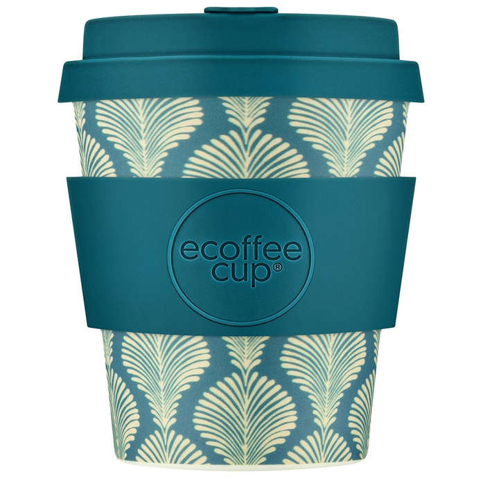 Patterns Natural Fibre Reusable Coffee Cup, 250ml