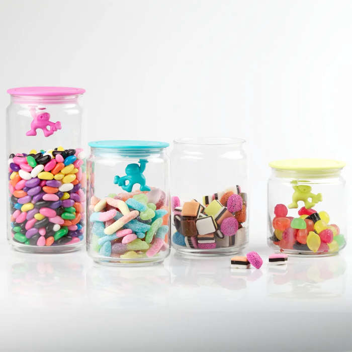 Gianni Glass Jar With Azure Lid