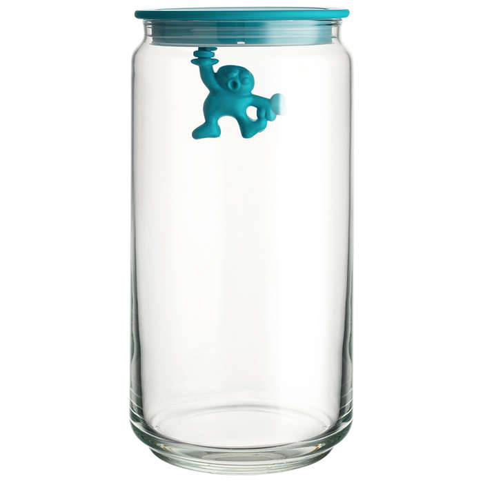Gianni Glass Jar With Azure Lid