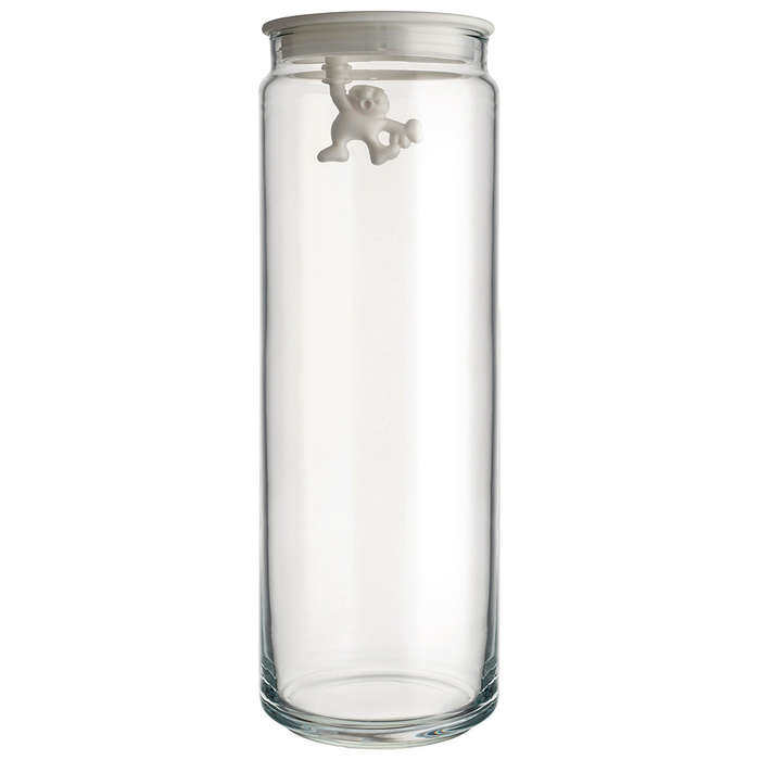 Gianni Glass Jar With White Lid