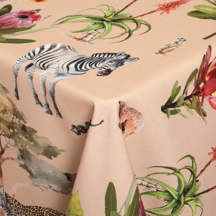 African Vibes Square Tablecloth, 6 Seater