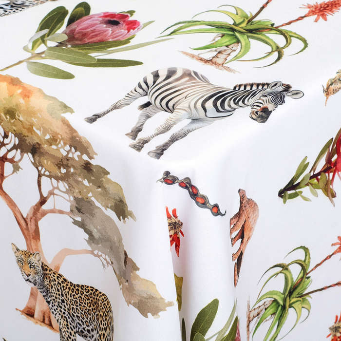 African Vibes Square Tablecloth, 6 Seater
