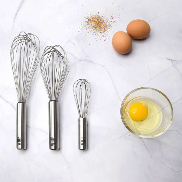 Stainless Steel Whip Whisks, Set Of 3