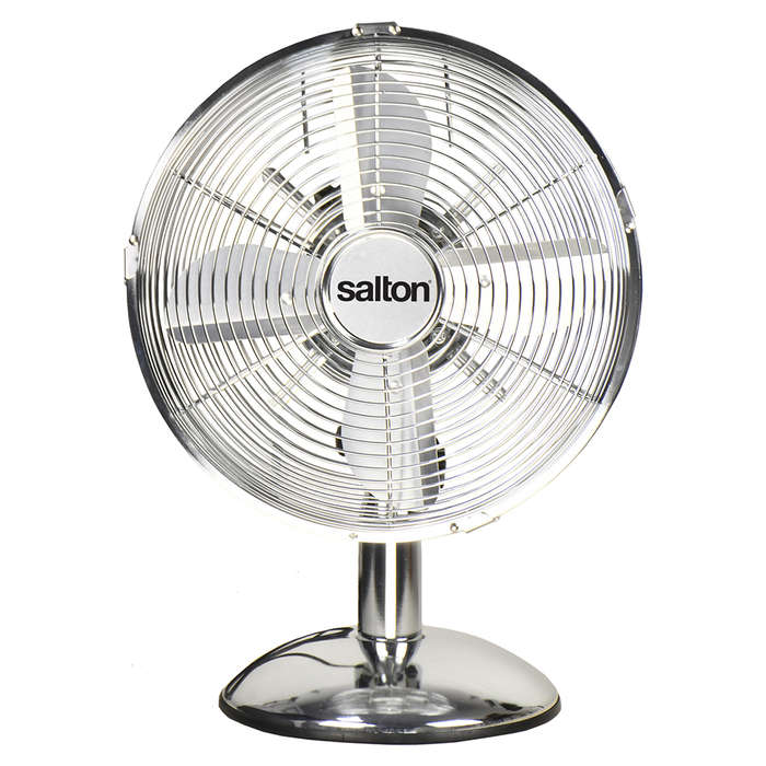 Chrome Desk Fan, 25cm