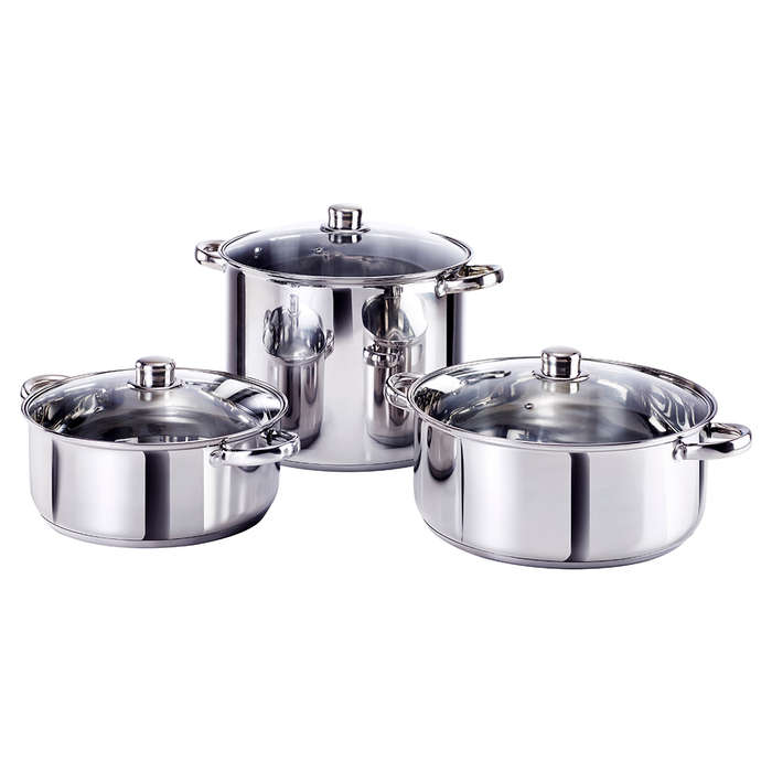 Stainless Steel Cookware Set, 6pc