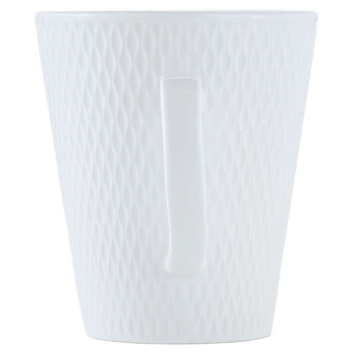 White Basics Diamonds Conical Mug