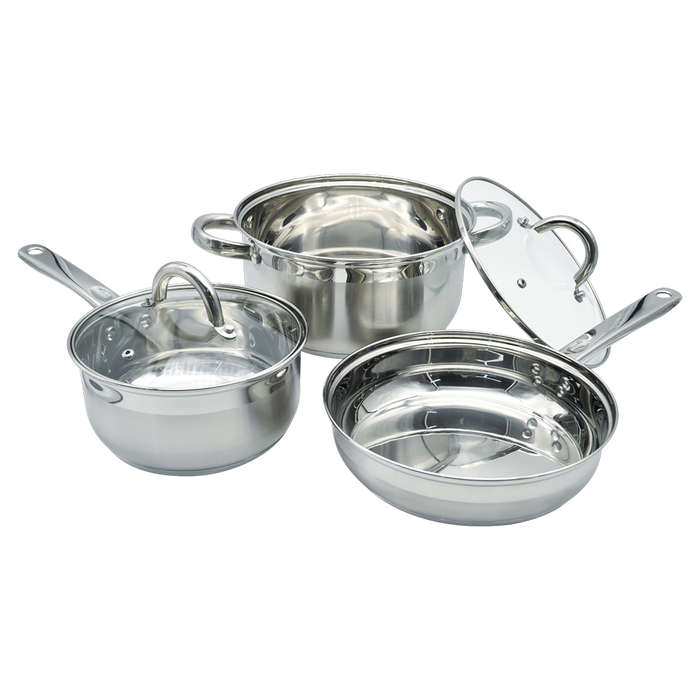 Supreme Stainless Steel Cookware Set, 7pc