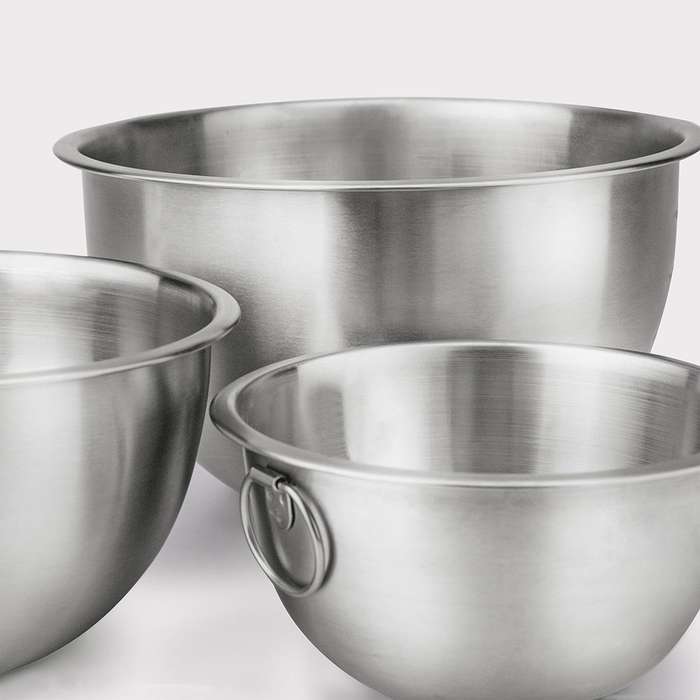 Stainless Steel Mixing Bowls with Tight Seal Lids, Set of 3
