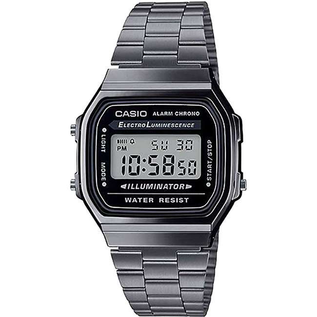Retro Chrome Digital Wrist Watch, A168WGG