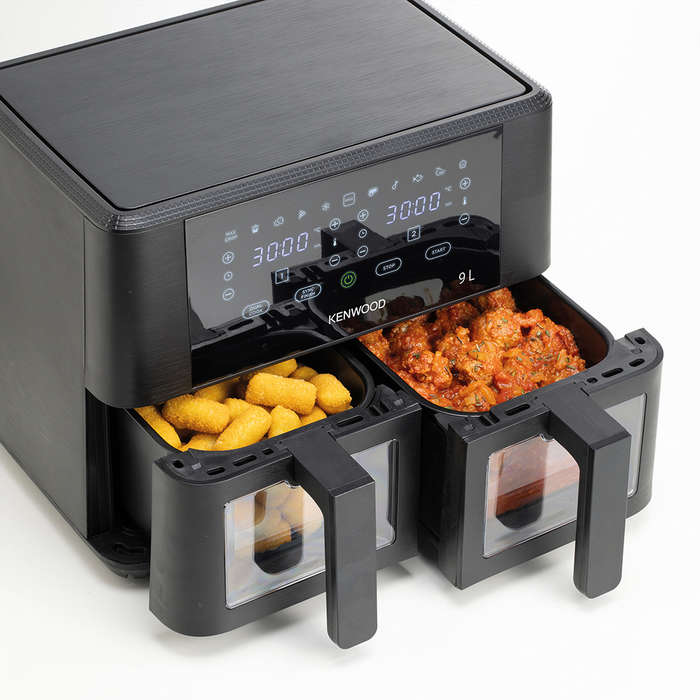 Dual Airfryer With Windows & Grill, 9L