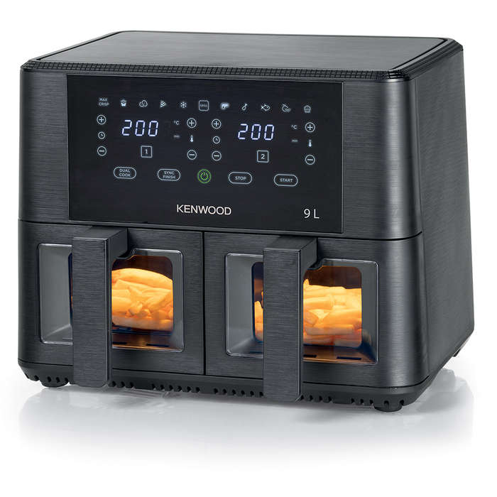 Dual Airfryer With Windows & Grill, 9L