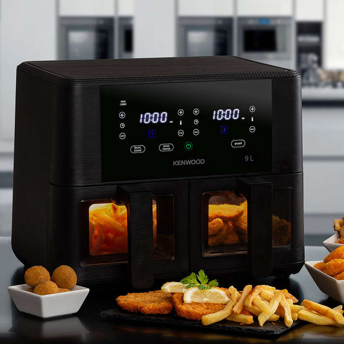 Dual Airfryer With Windows & Grill, 9L