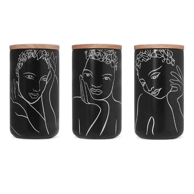 Black Sketchbook Large Canister Set