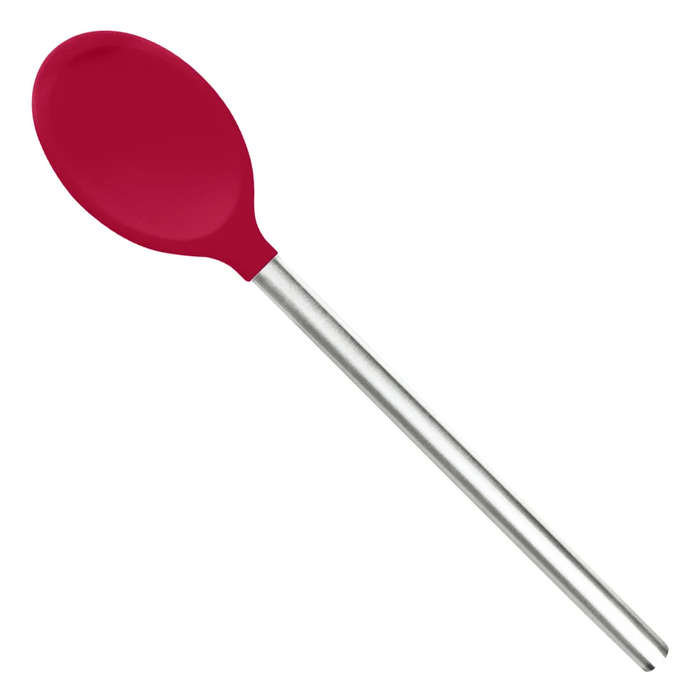 Silicone Mixing Spoon With Stainless Steel Handle