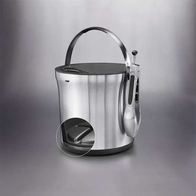 Stainless Steel Ice Bucket &amp; Tong Set