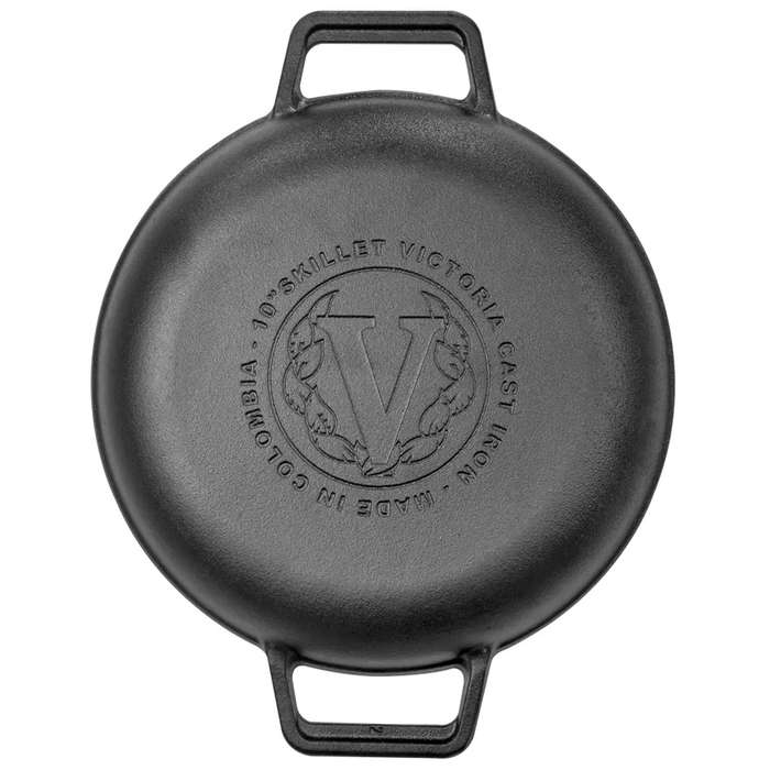 Seasoned Cast Iron Skillet With Helper Handles, 26cm