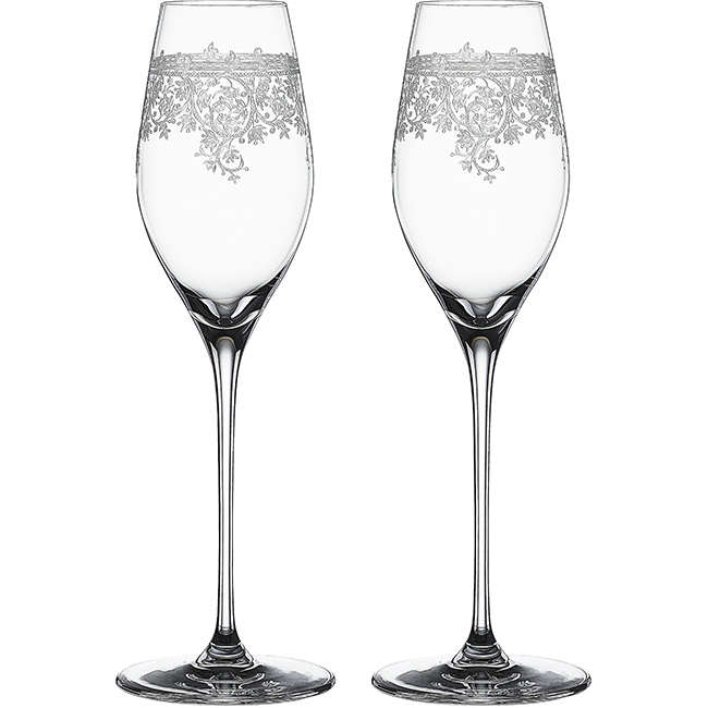 Arabesque Champagne Glasses, Set of 2