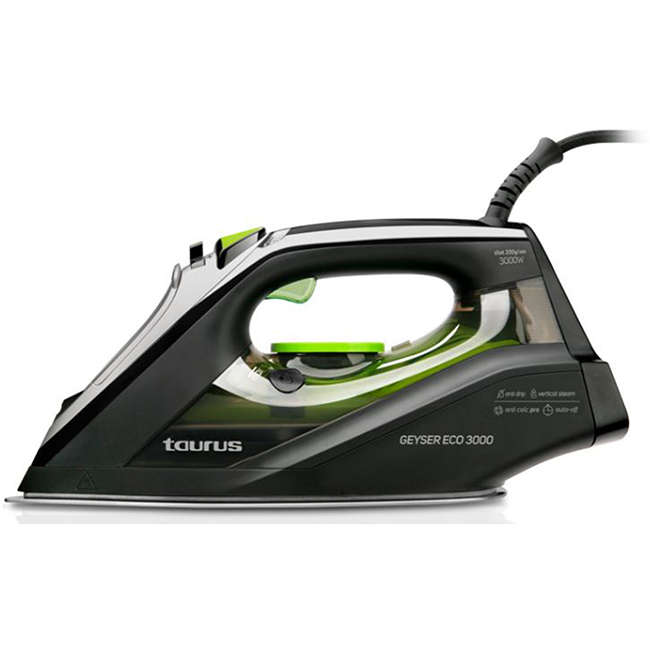 Geyser Eco 3000 Anodised Black Steam, Spray & Dry Iron