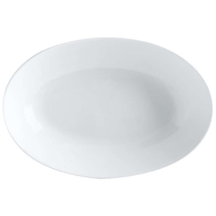 White Basics Oval Bowl, 25cm