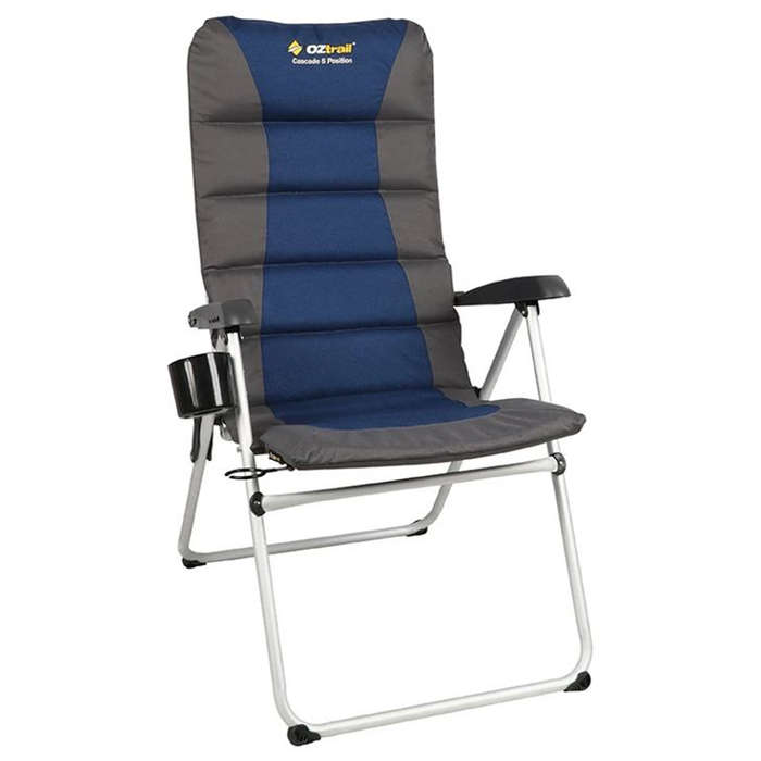 Cascade 5 Position Padded Reclining Camping Chair