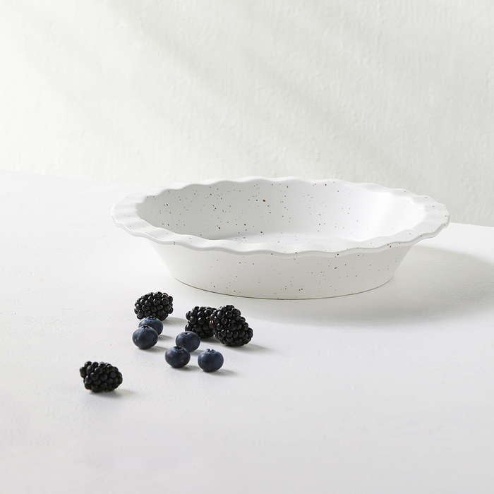 Speckle Fluted Pie Dish, 25cm