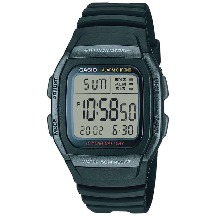 Standard Men's 50m Digital Wrist Watch, W96H