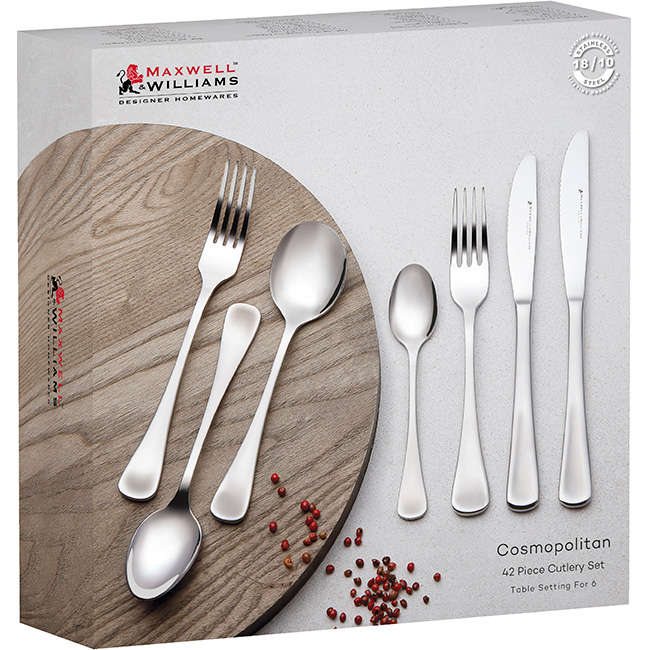 Cosmopolitan Cutlery Set, 42pc