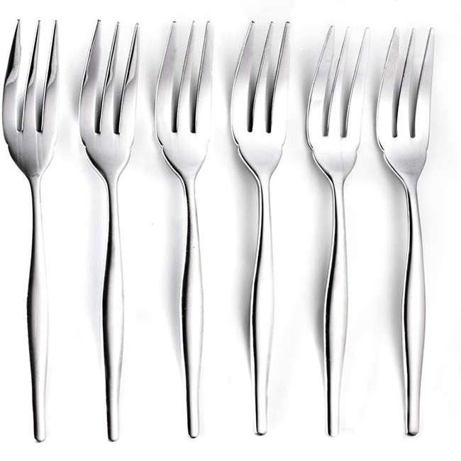 Slimline Giftboxed Cake Fork Set, Set Of 6