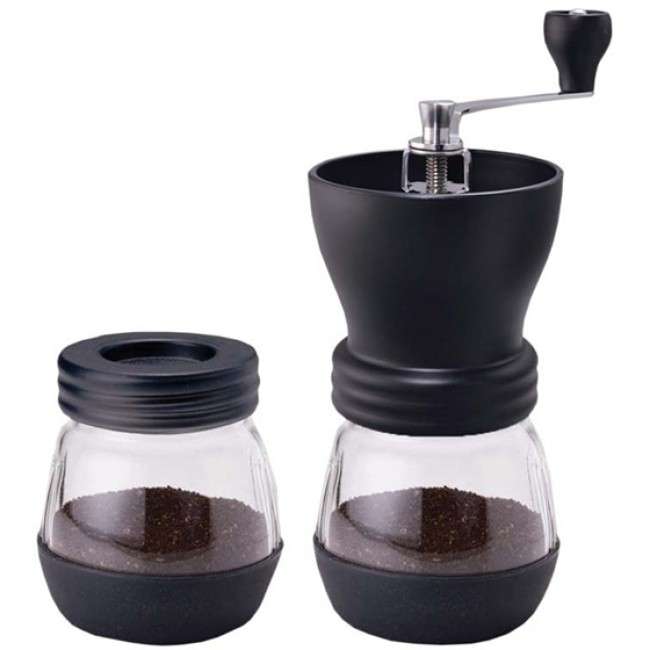Coffee Grinder With 2 Glass Containers